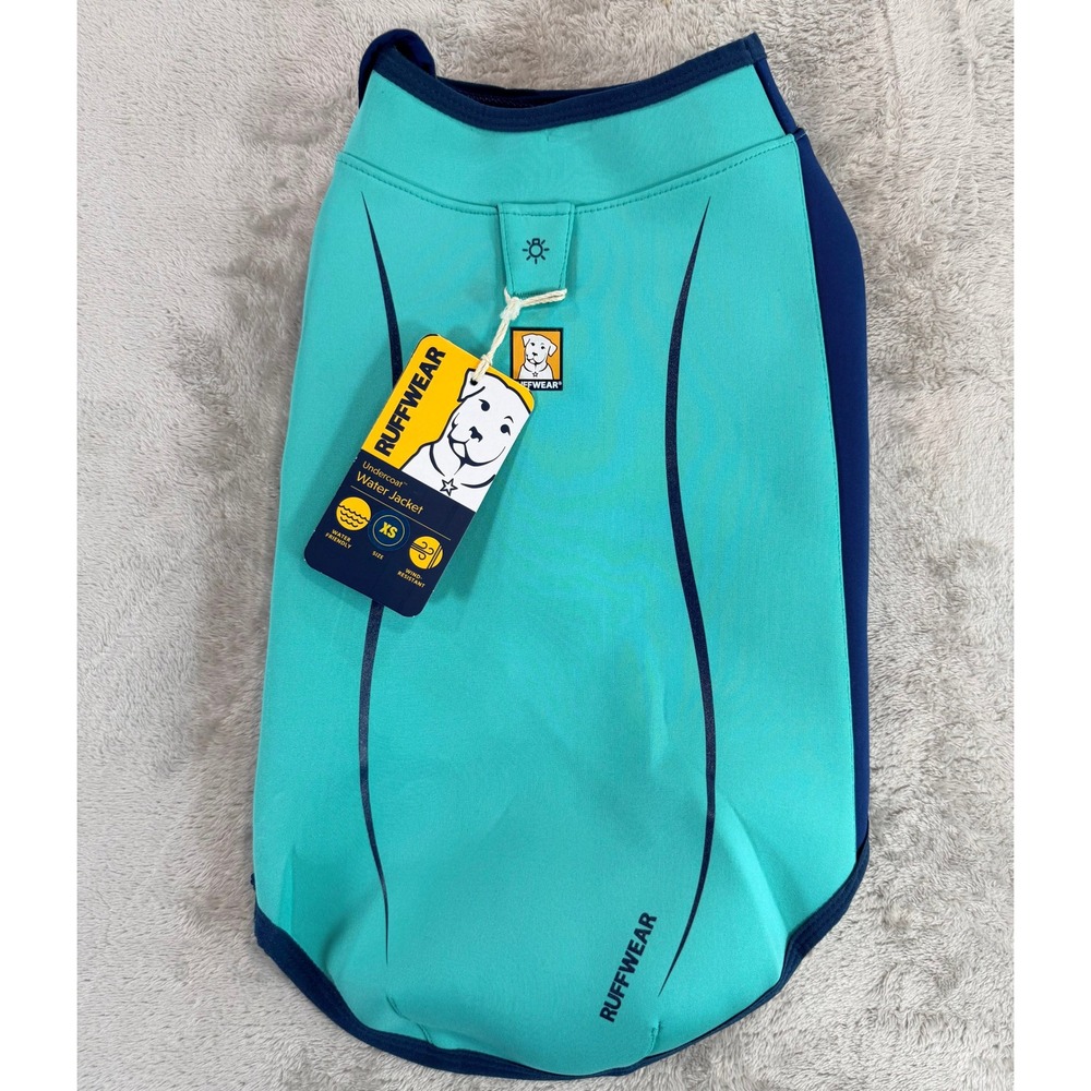 NWT Ruffwear Dog Undercoat Water Jacket Neoprene Teal Blue XS